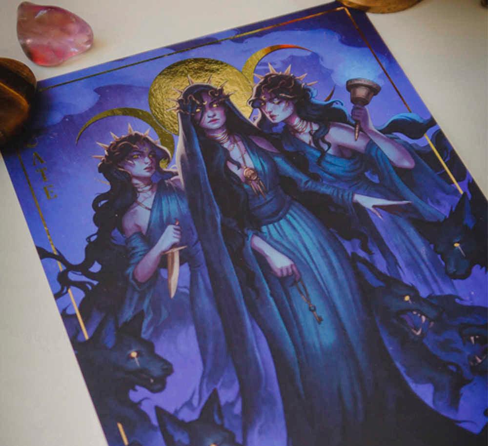 Print Mística de la Diosa Hecate que invita a conectar con tu Magia y tu Sabiduría Interna